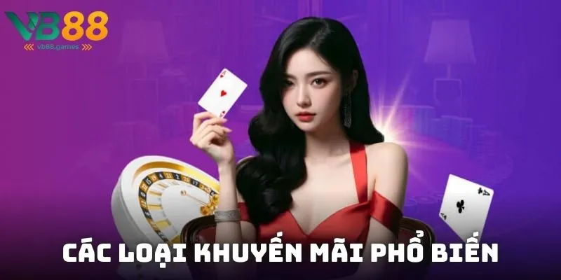 Khuyến Mãi 1 Các loại khuyến mãi phổ biến trên nền tảng VB88