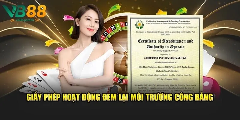 Giấy Phép Hoạt Động 3 Xác minh tính hợp pháp để đảm bảo trải nghiệm cá cược an toàn